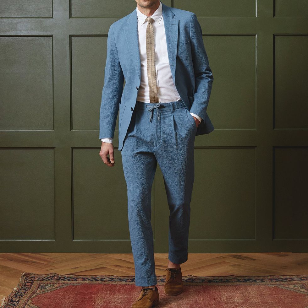 Seersucker Madison Drawstring Suit